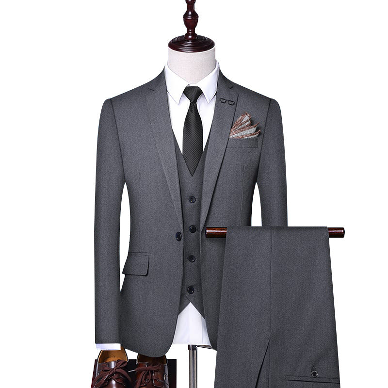 Men’s Spring & Autumn Business Suit – Perfect for Weddings, Banquets & Formal Occasions.








