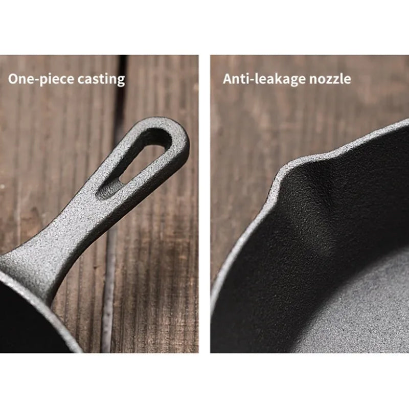 4-Pack Cast Iron Skillet Set – Non-Stick Frying Pans for Induction, Egg & Crepe Pan Hot Deal Warehouse