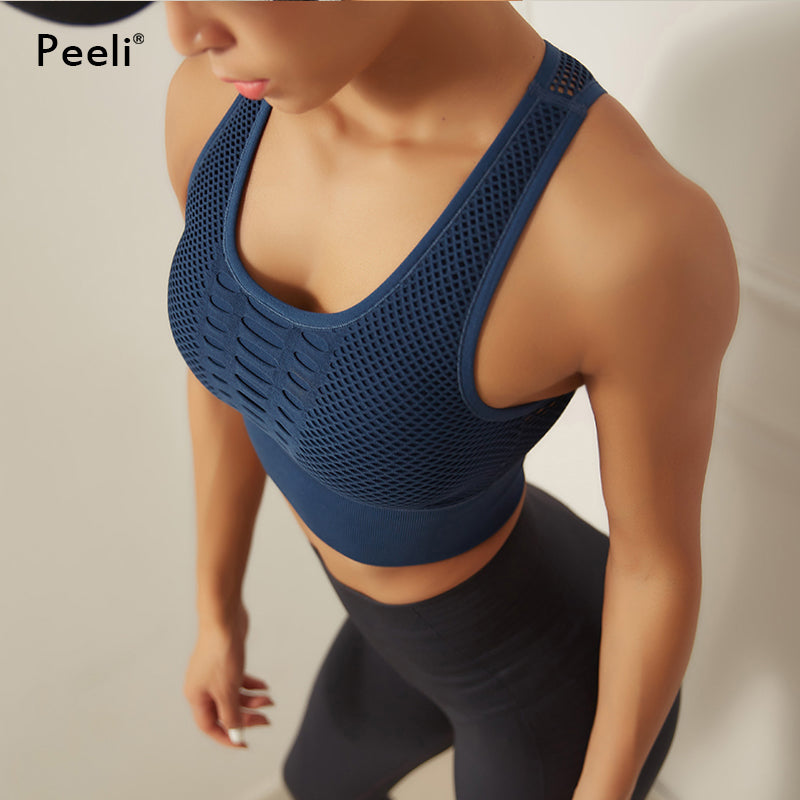 Seamless Padded Sports Bra High Impact Hot Deal Warehouse