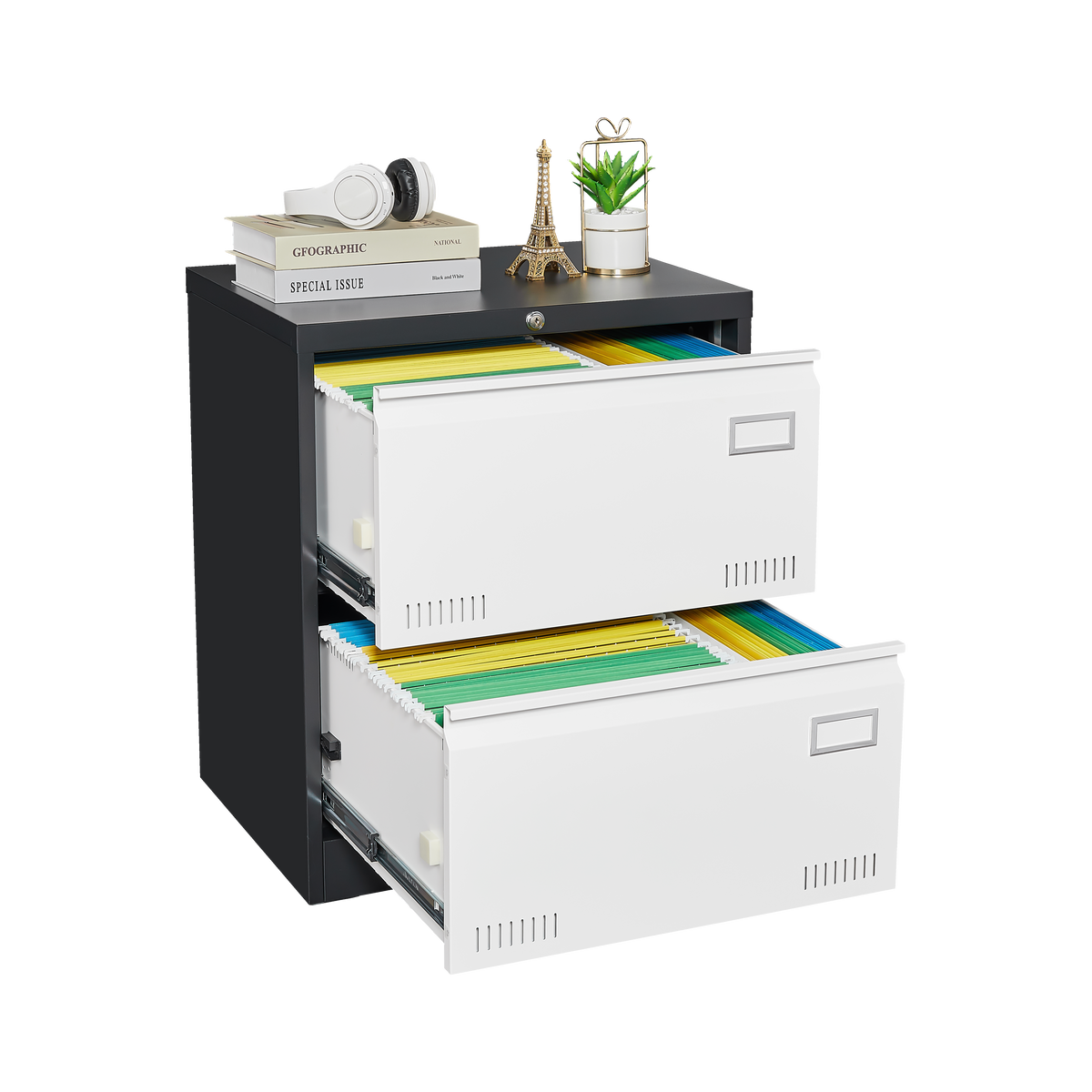 “2 drawer metal lateral file cabinet with lock – secure, durable office storage for documents and files – Hot Deal Warehouse office furniture”

