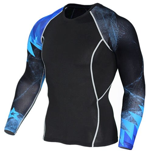 Wolf 3D printed compression t-shirt and tights set, featuring a bold wolf design, made from stretchy, moisture-wicking fabric for enhanced performance and comfort during workouts