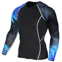 Wolf 3D printed compression t-shirt and tights set, featuring a bold wolf design, made from stretchy, moisture-wicking fabric for enhanced performance and comfort during workouts