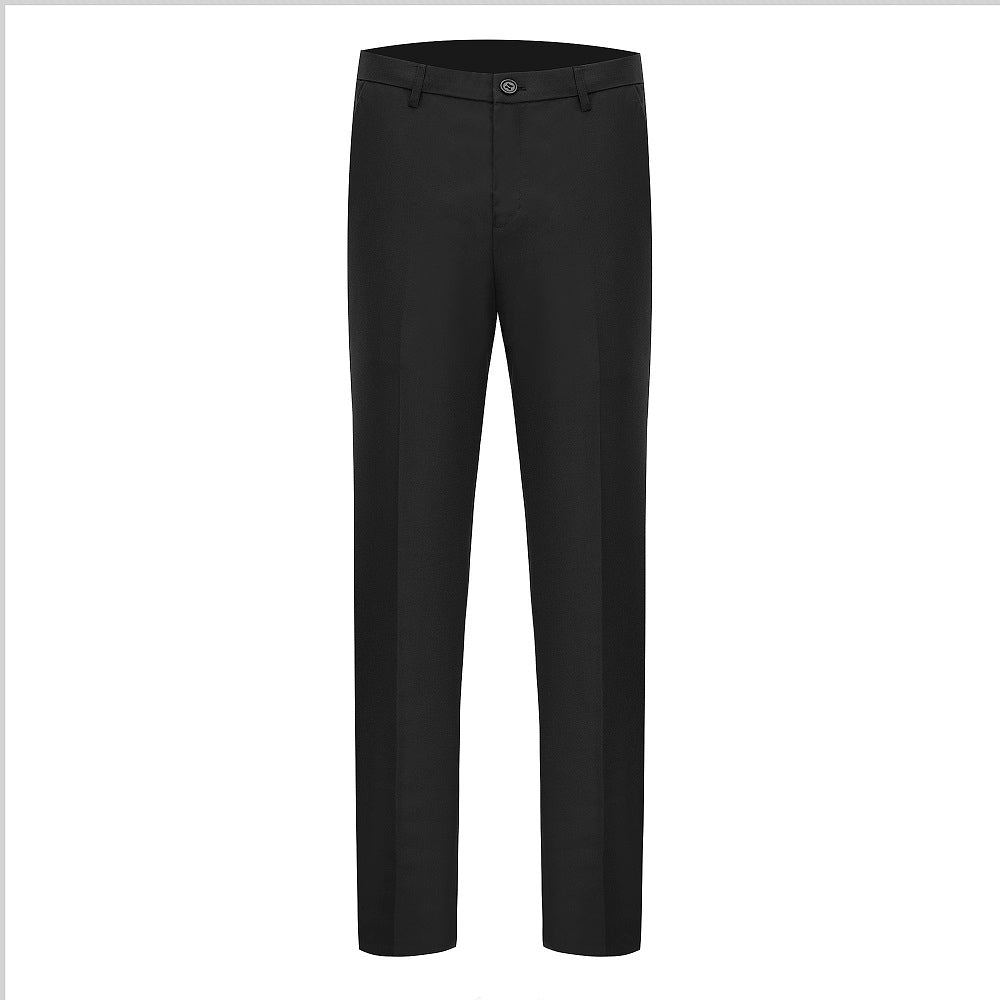 Men's British Style Stand Collar Three-Piece Suit – Modern Tailored Suit for Formal & Business Wear.








