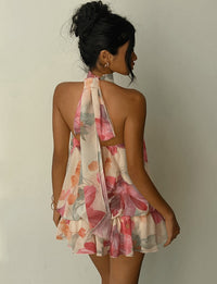 women's floral tiered dress