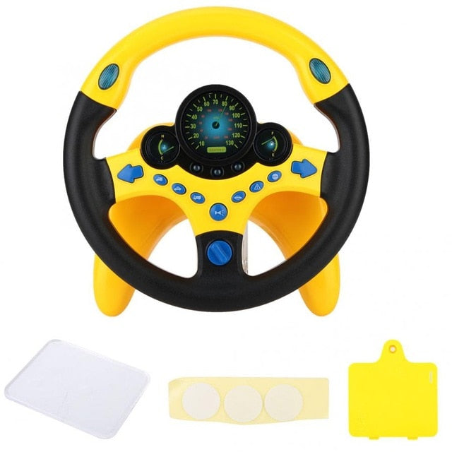 Simulation Steering Wheel Toy With Lights Hot Deal Warehouse