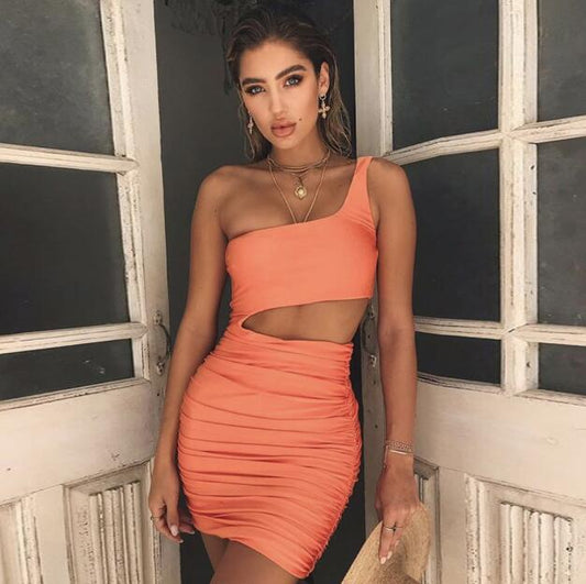 “Franca Slim One Shoulder Mini Dress – women’s elegant mini dress with a slim fit and stylish one-shoulder design, perfect for parties and special occasions – Hot Deal Warehouse fashion”









