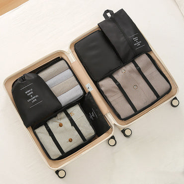7Pcs Travel Packing Cubes, Luggage Organizer Set with Shoe Bag for Clothes Storage Hot Deal Warehouse