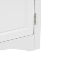 White triangle bathroom storage cabinet with a compact, space-saving design, featuring multiple shelves for organizing toiletries, towels, and other bathroom essentials. Made from durable materials, this sleek cabinet adds a functional and stylish touch to any bathroom decor.