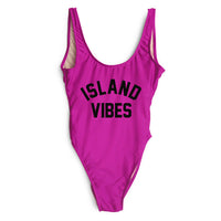 Island Vibes Letter Print Swimsuit Hot Deal Warehouse