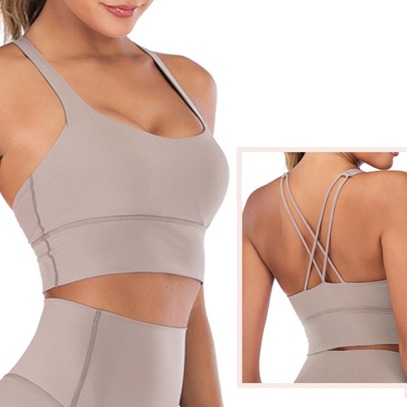 "Women’s 2-piece yoga set featuring a supportive sports bra and high-waisted leggings, made from breathable, stretchy fabric for comfort and flexibility during yoga and fitness activities."