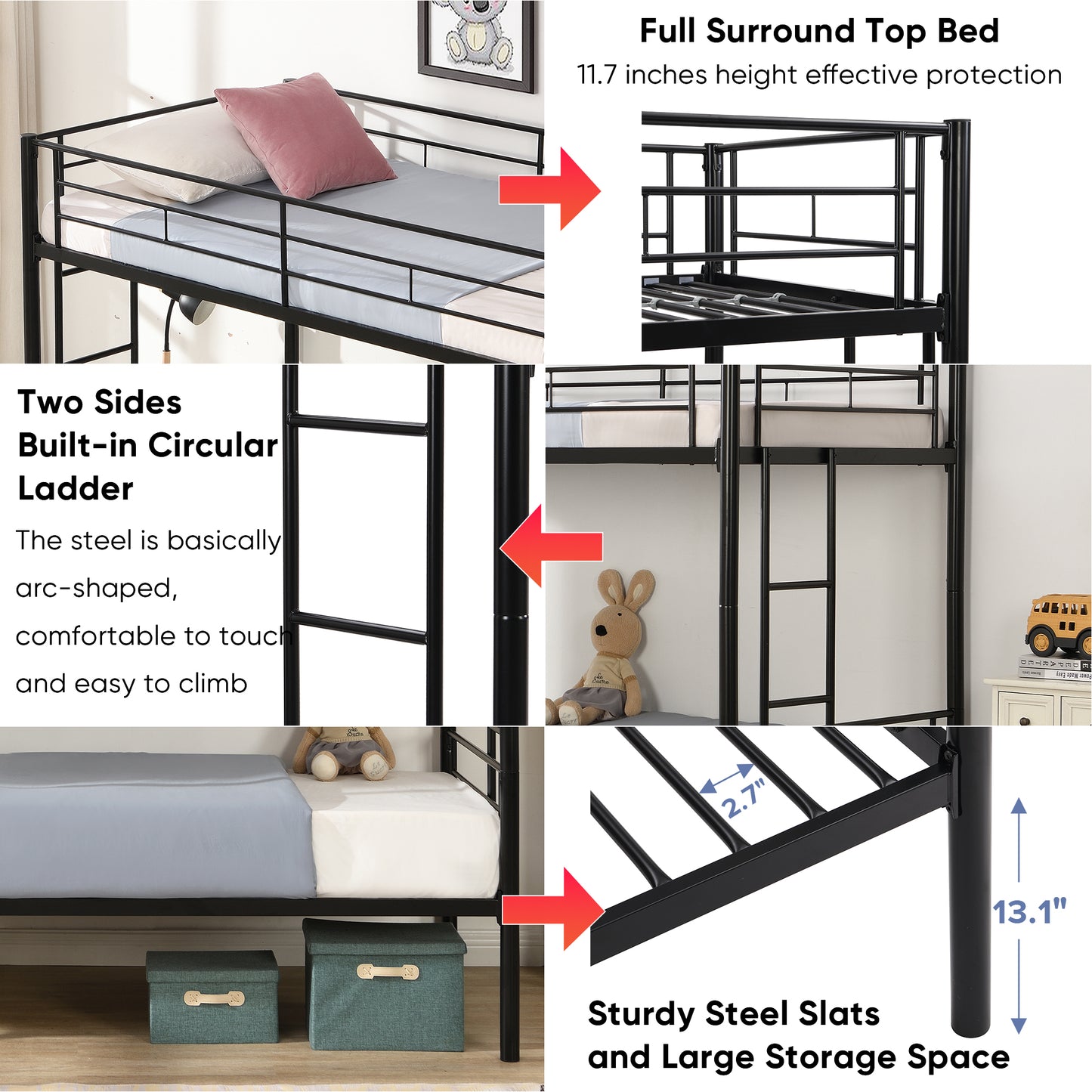 “Double Deker Bed – sturdy bunk bed design for kids or shared rooms, maximizes space and adds fun to any bedroom – Hot Deal Warehouse furniture”
