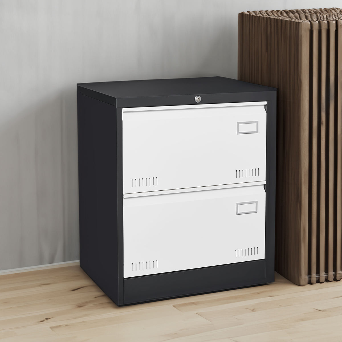 “2 drawer metal lateral file cabinet with lock – secure, durable office storage for documents and files – Hot Deal Warehouse office furniture”


