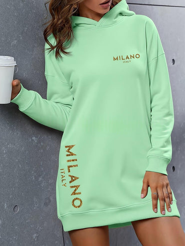 fitted long sleeve midi dress women