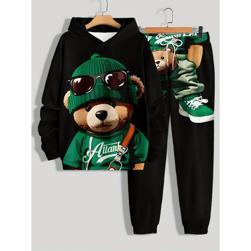 Sports Suit 3D Digital Inkjet Long-Sleeved Trousers & Hoodies – A modern athletic wear set with vibrant patterns, designed for comfort and style. Ideal for sports or leisure.








