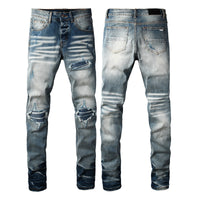 Slim-Fit Ripped Jeans Hot Deal Warehouse