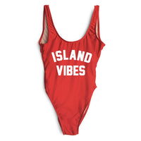 Island Vibes Letter Print Swimsuit Hot Deal Warehouse