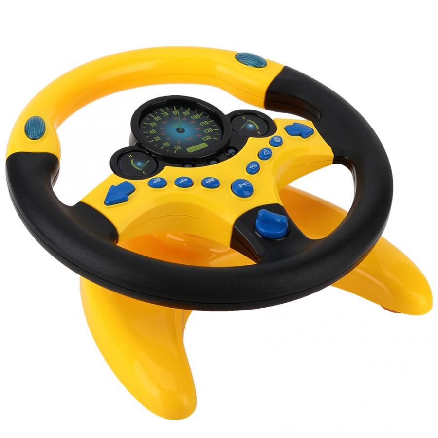 Simulation Steering Wheel Toy With Lights