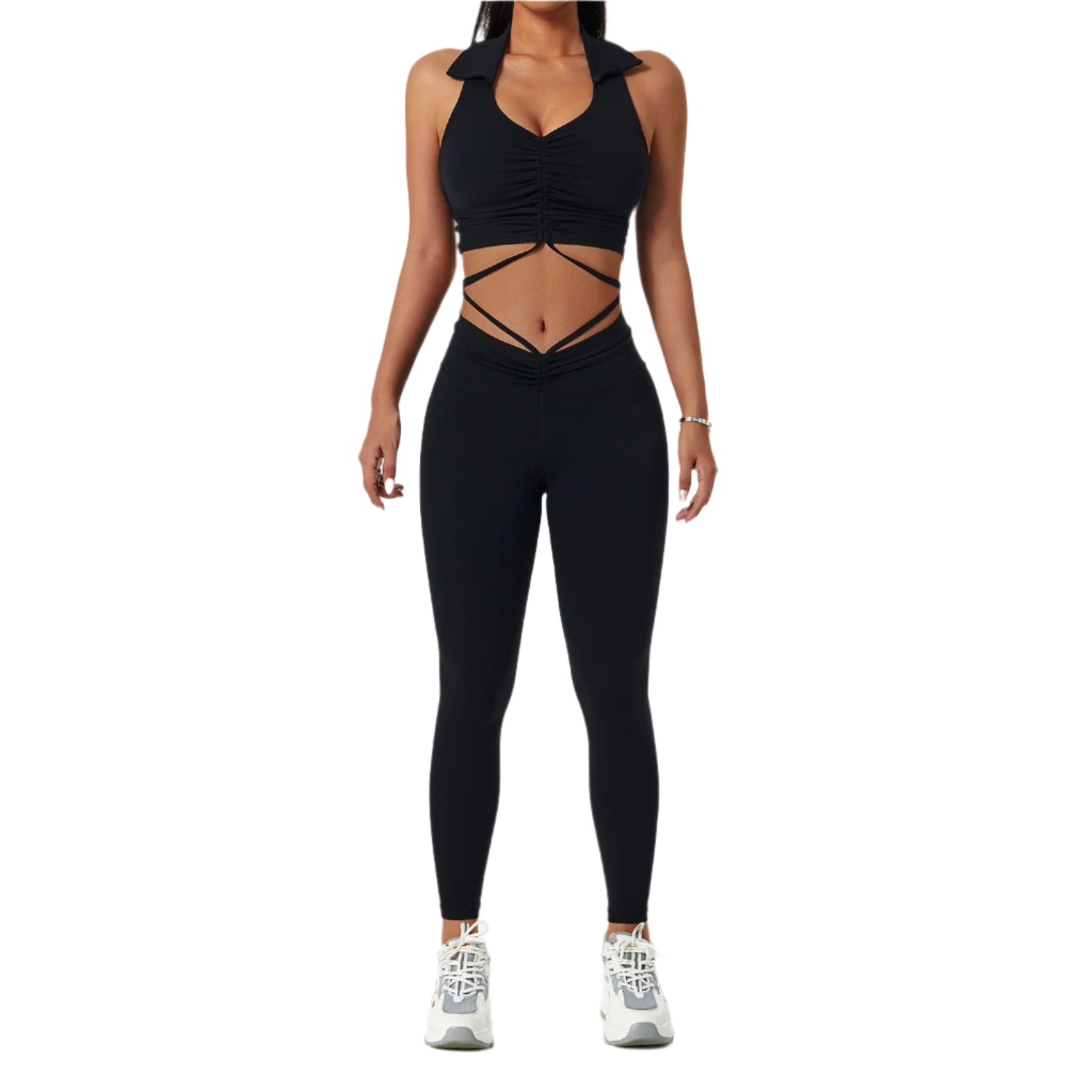 “Activated Gym Set – women’s seamless activewear set for high-performance workouts, includes top and leggings – Hot Deal Warehouse fitness apparel”


