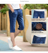 Cropped Denim Shorts Hot Deal Warehouse