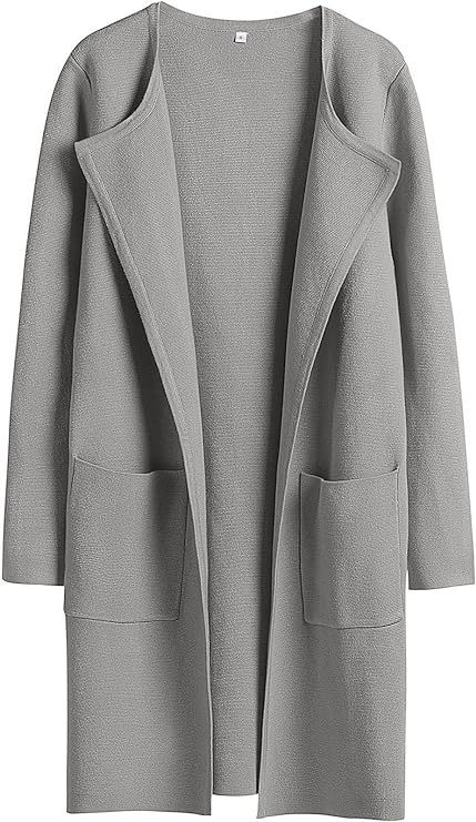 Women's Slim Fit Woolen Mid-Length Coat with Pockets and Lapel – Autumn & Winter Fashion

