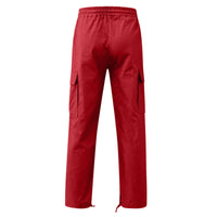 Durable and stylish multi-pocket casual trousers with a drawstring waistband, perfect for work, travel, and everyday use.