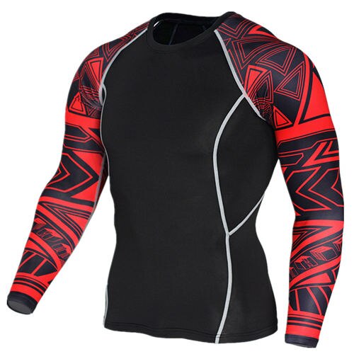 Wolf 3D printed compression t-shirt and tights set, featuring a bold wolf design, made from stretchy, moisture-wicking fabric for enhanced performance and comfort during workouts