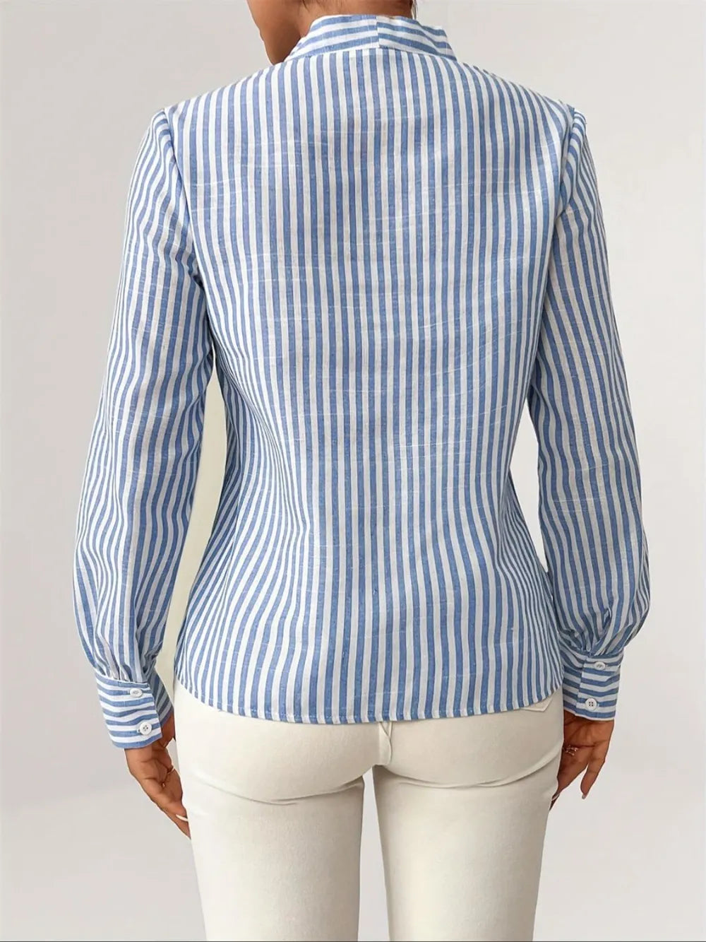 “Clovelly Striped Shirt – women’s stylish striped shirt with a relaxed fit, perfect for casual or beachwear looks – Hot Deal Warehouse fashion”

