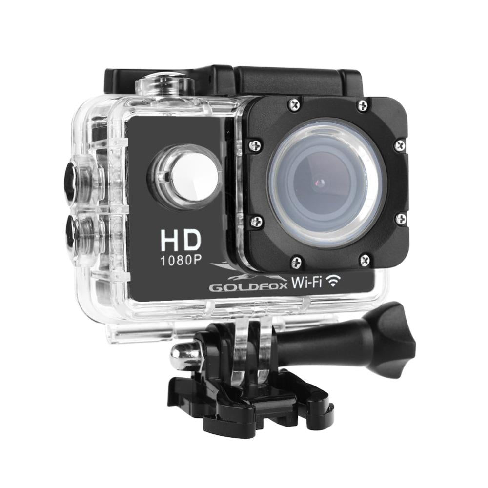 SJ4000 WiFi Action Camera – 30M waterproof, 1080P Full HD, 12MP photo resolution, and helmet mount for extreme sports and underwater adventures.

