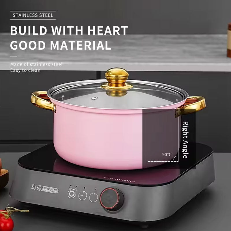 “12-piece non-stick stainless steel pot set – durable cookware for easy, versatile meal prep – Hot Deal Warehouse kitchenware”


