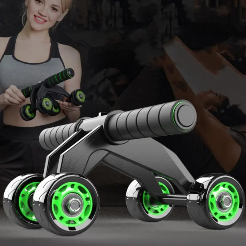 “Foldable 4 Wheel Ab Roller – compact, foldable ab roller for effective core workouts at home or on the go – Hot Deal Warehouse fitness”

