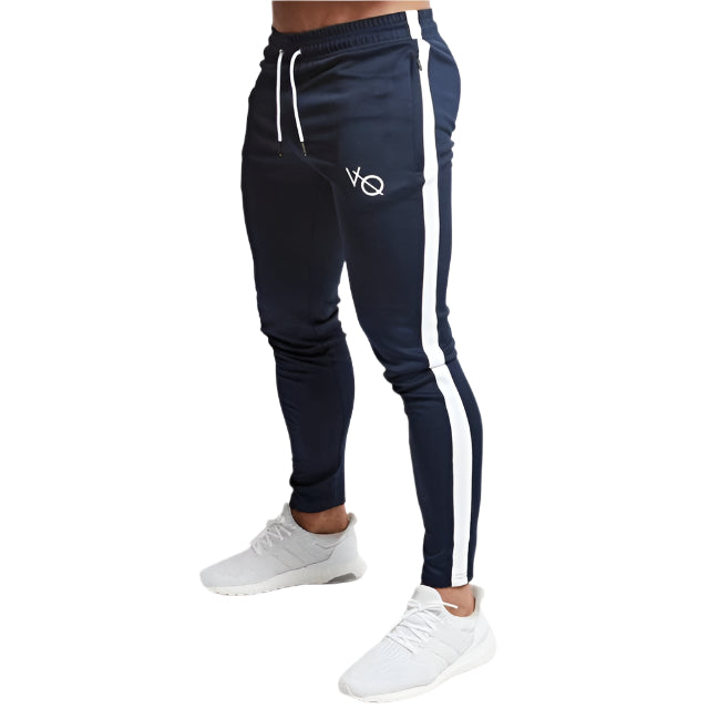 Men’s joggers made from soft, stretchy fabric, featuring an elastic waistband and cuffed ankles, perfect for casual wear or active workouts