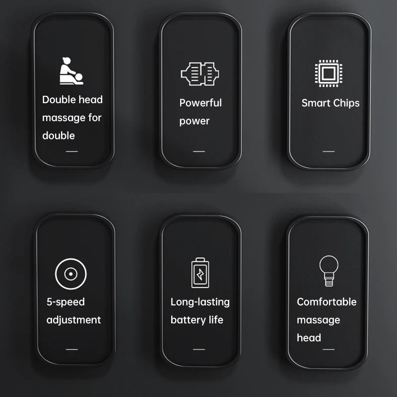 “Double Head Muscle Massage Gun – powerful handheld massager with dual heads for deep muscle relief and relaxation, perfect for post-workout recovery – Hot Deal Warehouse wellness”
