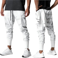 Spring Fitness Sports Men Casual Loose Thin Woven Workwear Leggings designed for comfort, breathability, and durability during workouts and casual wear.