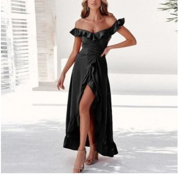Midnight Elegance Maxi Dress