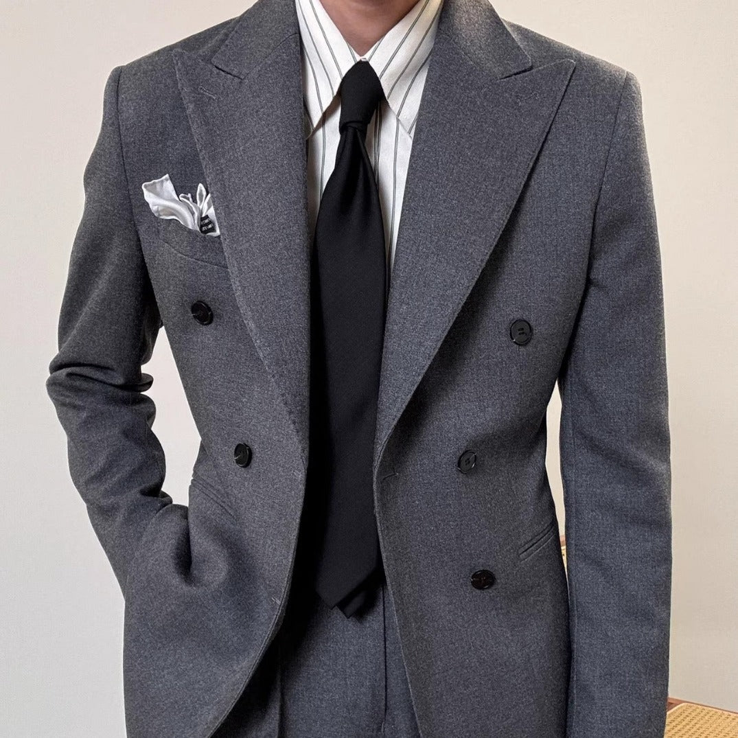 Spring Italian Double Breasted Suit – Elegant and Tailored Suit for Men.








