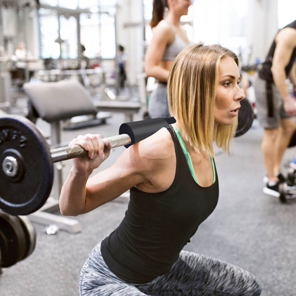 “Fitness Weightlifting Squat Foam Neck Guard Barbell Sleeve – protective foam sleeve for barbell comfort during squats and lifting – Hot Deal Warehouse fitness accessories”
