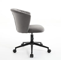 Velvet Swivel Flower Shaped Home Office Chair Hot Deal Warehouse