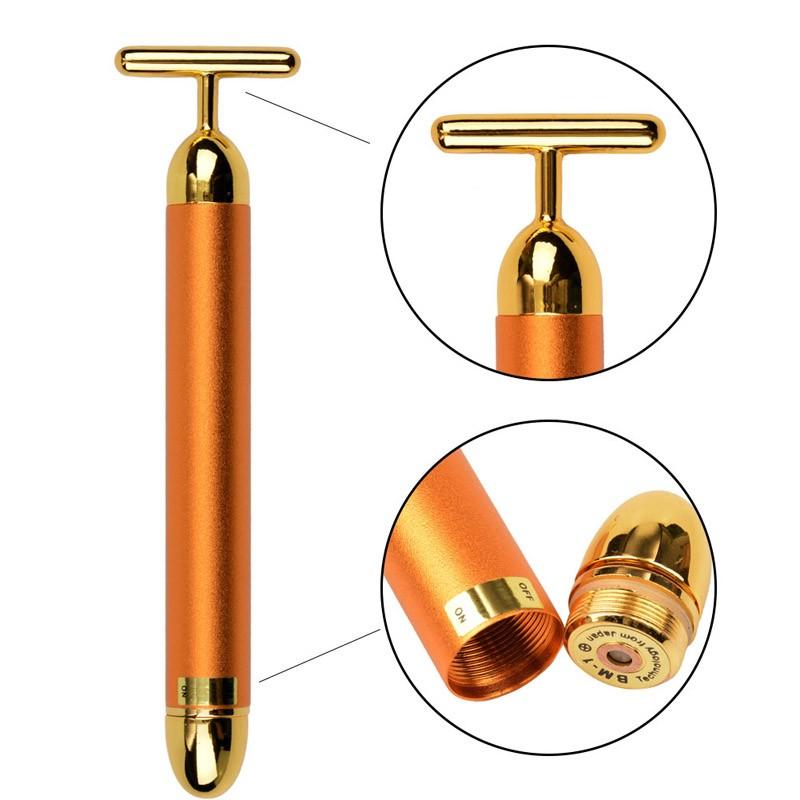 “24K vibration facial beauty bar – gold-plated, vibrating skincare tool for facial massage and radiant skin – Hot Deal Warehouse beauty”

