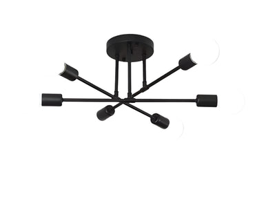 “6 head industrial wind iron art ceiling light – modern, artistic ceiling fixture with vintage industrial style for home or office – Hot Deal Warehouse lighting”



