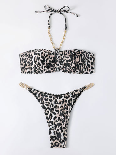 Sunkissed Bliss bikini featuring a chic and vibrant design with a flattering cut. Made from high-quality, stretchy fabric for a comfortable fit, perfect for lounging by the pool, beach days, and sunny vacations.