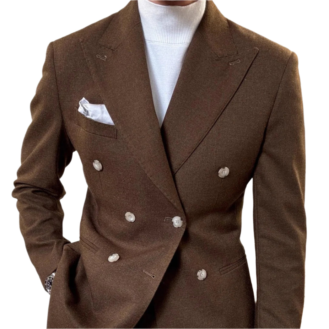 Spring Italian Double Breasted Suit – Elegant and Tailored Suit for Men.








