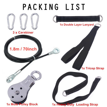 “DIY Pulley Cable Machine System – versatile home gym equipment for strength training and resistance workouts, easy to assemble – Hot Deal Warehouse fitness”
