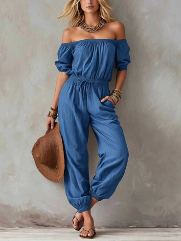 women's one-piece lace up outfit