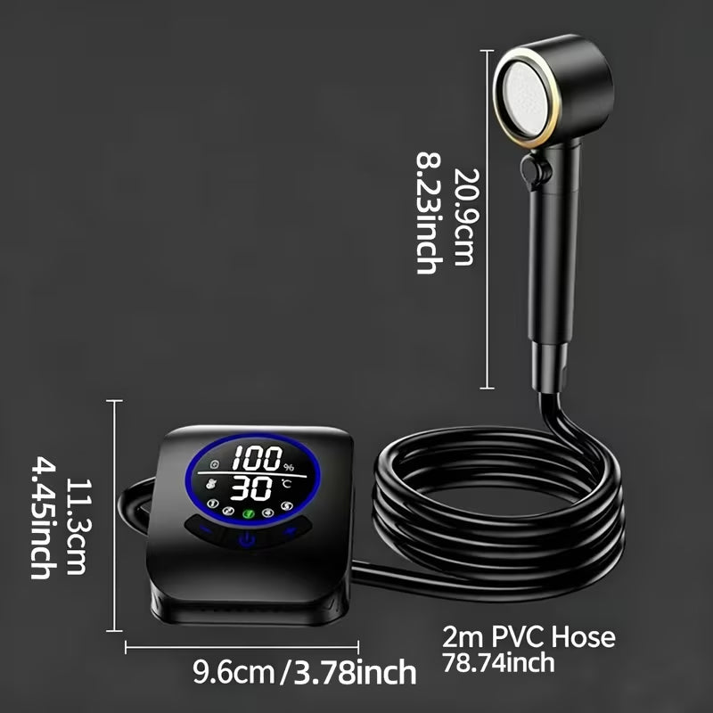 8000mAh Portable Camping Shower, IPX8 Waterproof Rechargeable Outdoor Shower Pump with Hose Hot Deal Warehouse