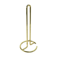 Stainless steel paper towel holder on a kitchen countertop
