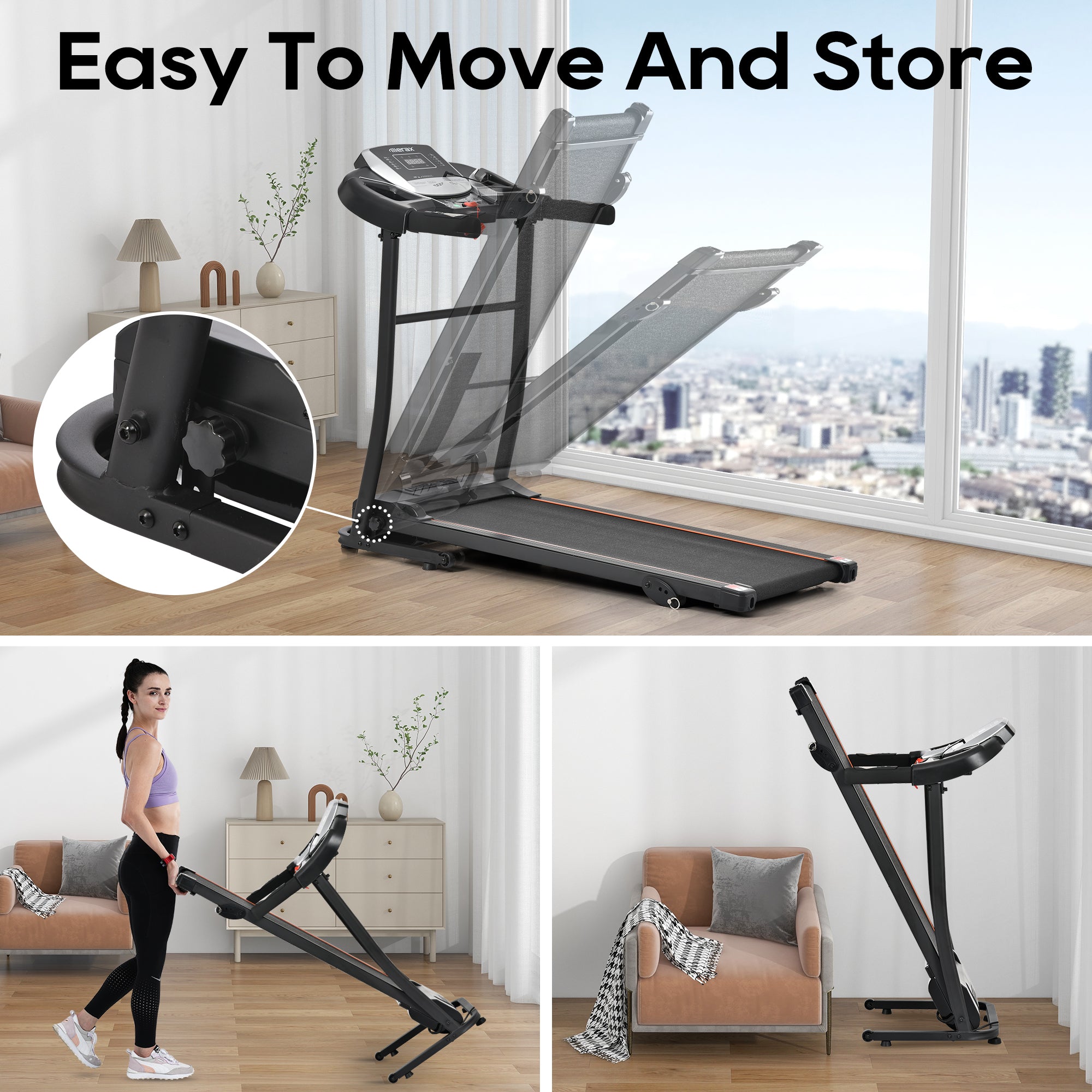 “Folding Treadmill for Home – space-saving, foldable treadmill for convenient home workouts and cardio training – Hot Deal Warehouse fitness”
