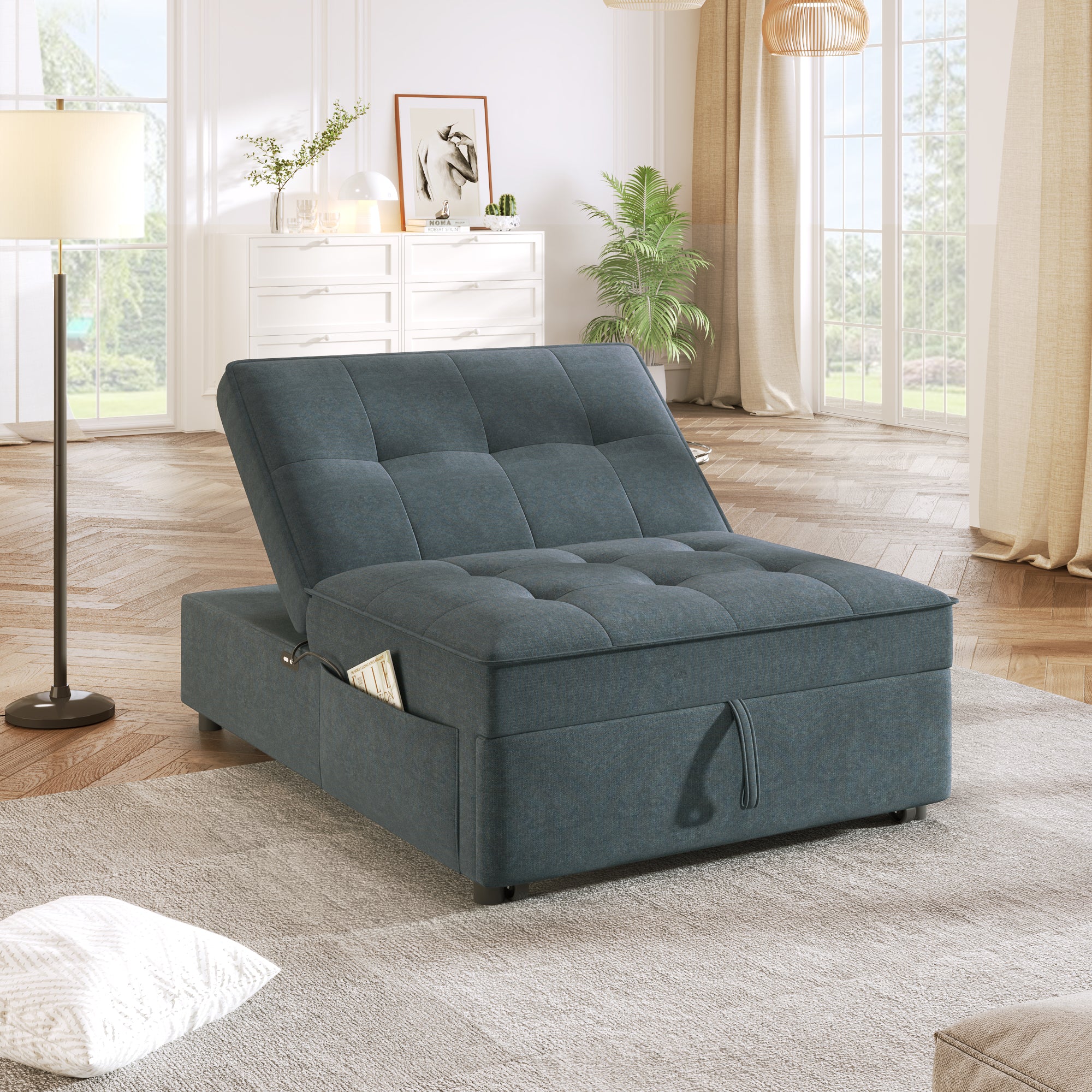 “Four in One Sofa Bed – versatile convertible sofa bed with multiple configurations, perfect for maximizing space and comfort in any room – Hot Deal Warehouse furniture”

