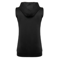 "Men’s zipper splicing sports hooded vest featuring a stylish, color-block design. Made from breathable, moisture-wicking fabric, the vest includes a front zipper closure, adjustable hood, and a fitted cut, ideal for workouts or casual athleisure wear."