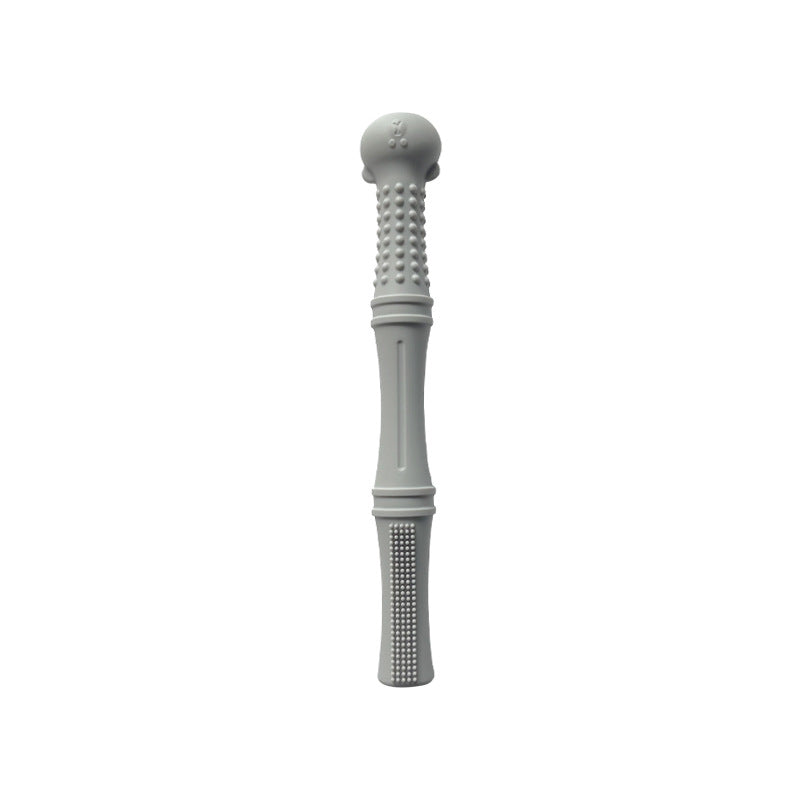 Silicone baby teething rod in bright color, designed to prevent hand sucking and soothe teething pain.








