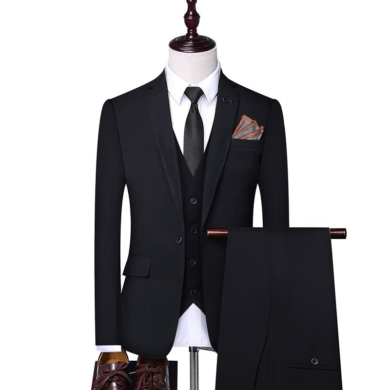 Men’s Spring & Autumn Business Suit – Perfect for Weddings, Banquets & Formal Occasions.








